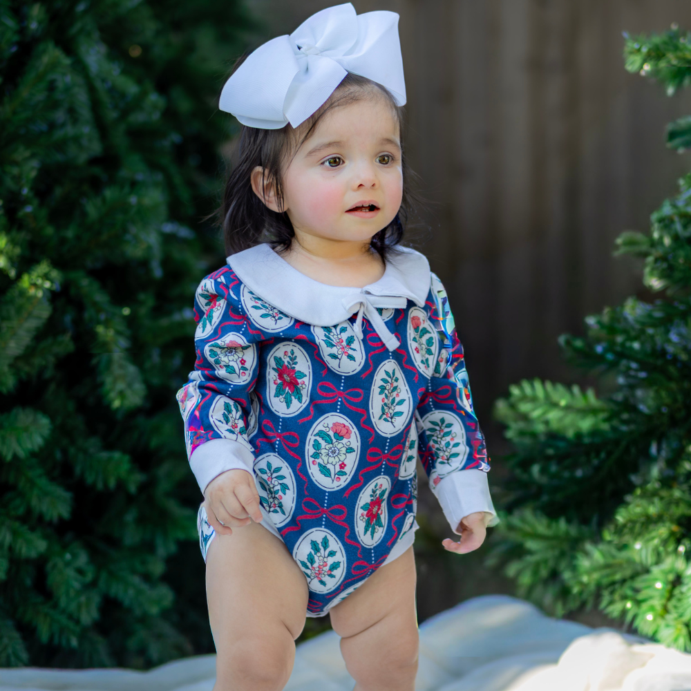 Baby Rebecca LS Sweater - Victorian Holiday