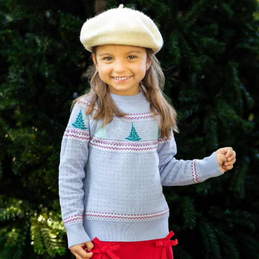 Emerson Crew Neck Sweater - Peppermint Pines