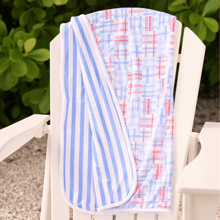 Swim Towel - Cape Cod Madras - Sugar Bee Clothing