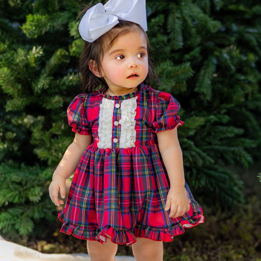 Baby Isabella Tartan Dress - Highland Holiday