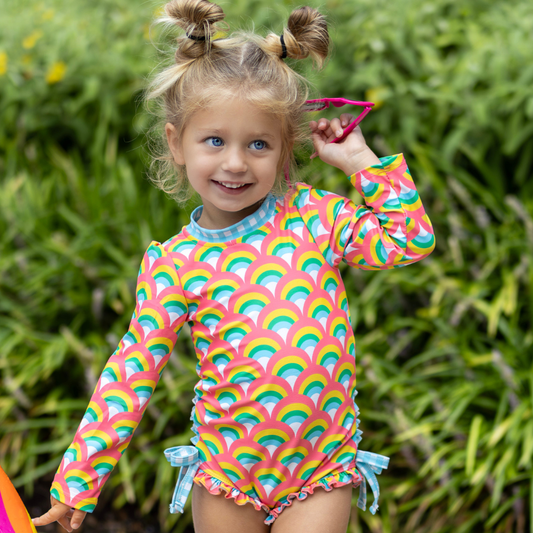 Ruffle Bottom - Retro Rainbow