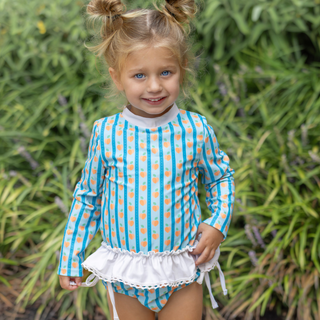 Rashguard Tankini - Palmetto Peaches - Sugar Bee Clothing