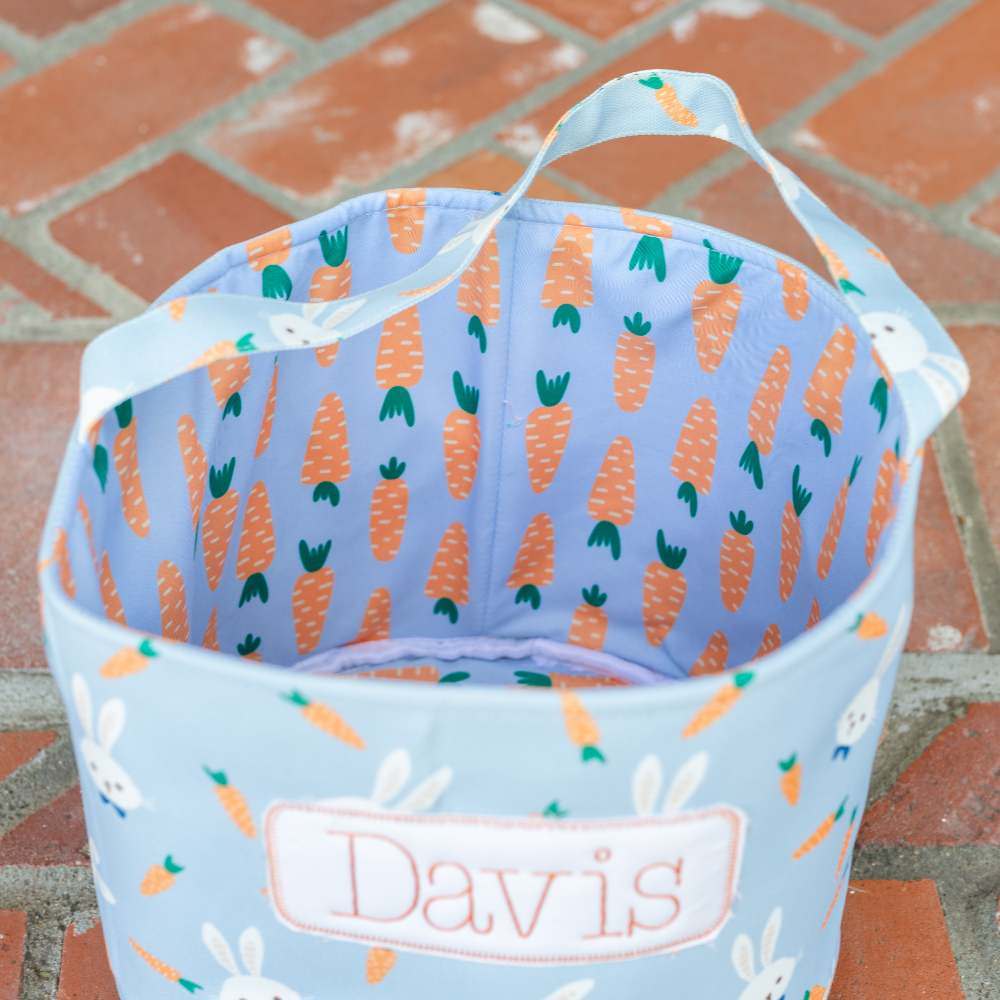 Easter Basket - Blue Carrots
