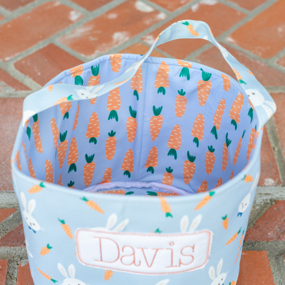 Easter Basket - Blue Carrots