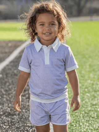 Priscilla Polo Set - Little League - Sugar Bee Clothing