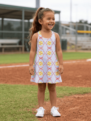 *PREORDER* Mini Jackie Halter Tennis Dress - Softball Sweetheart - Sugar Bee Clothing