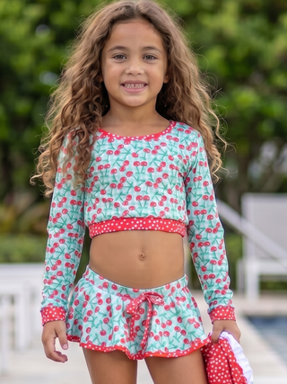 Skirt Bikini - Cherry Jubilee - Sugar Bee Clothing
