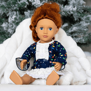 Doll Gown - Christmas Lights - Sugar Bee Clothing