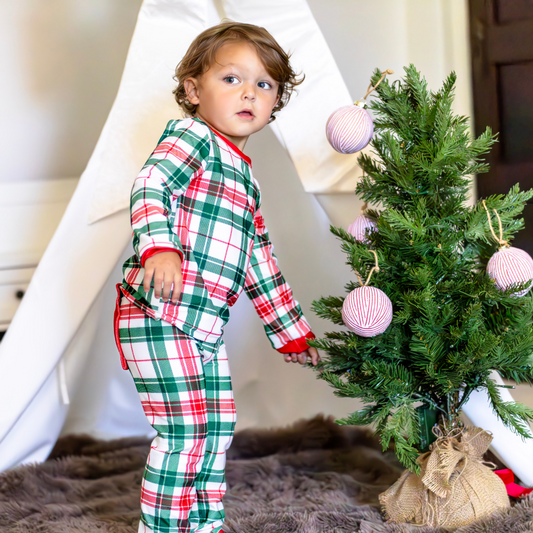 Buttflap Pajamas - Christmas Plaid Holiday Lounge