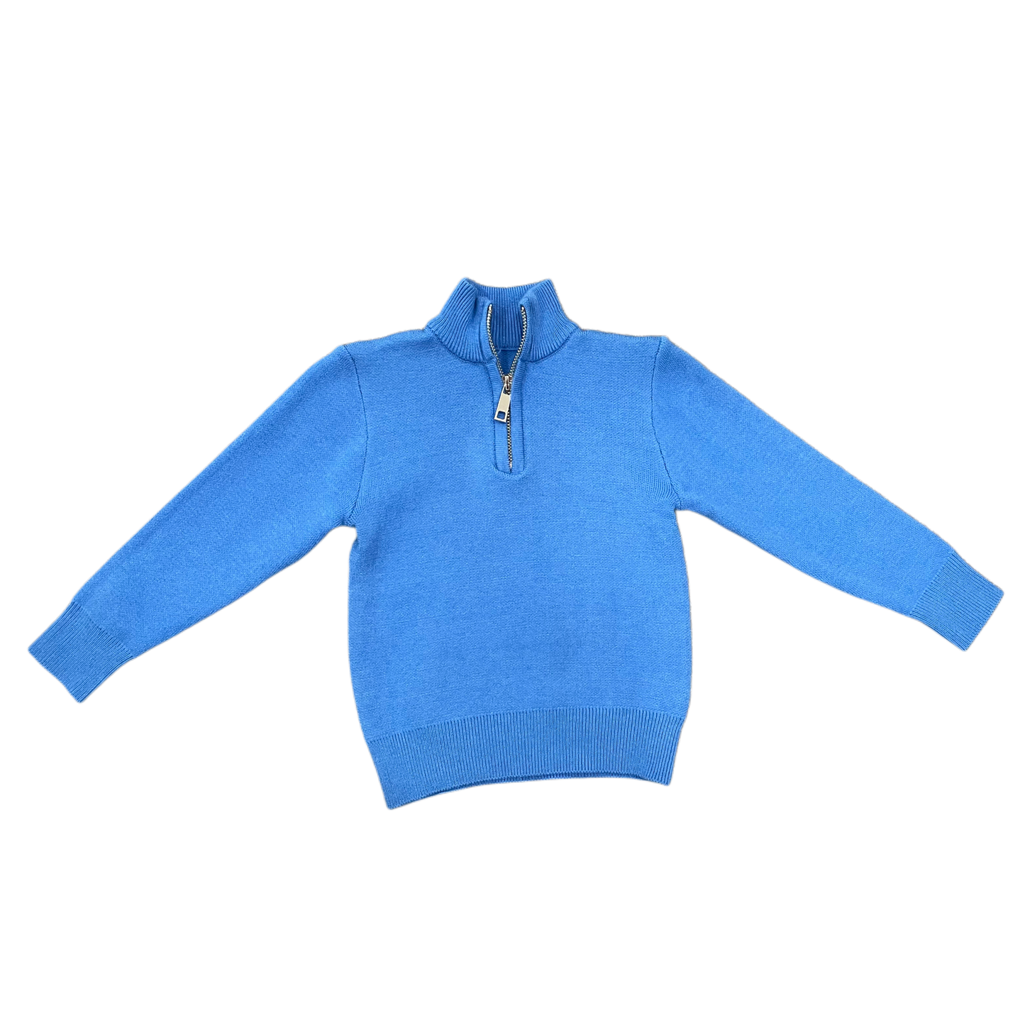 Mini Scott 3/4 Zip Sweater - French Blue