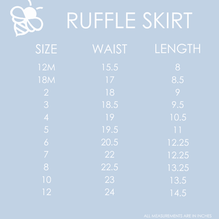 Annie Ruffle Skort - Pink Sketch Hearts - Sugar Bee Clothing