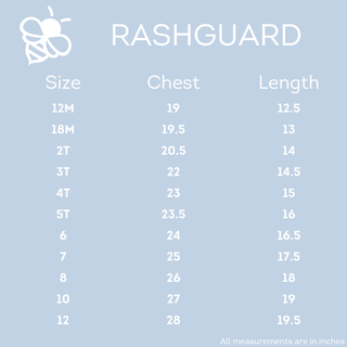 Rashguard - Turquoise Gingham - Sugar Bee Clothing