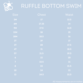 Ruffle Bottom Swimsuit - Whales - Sugar Bee Clothing