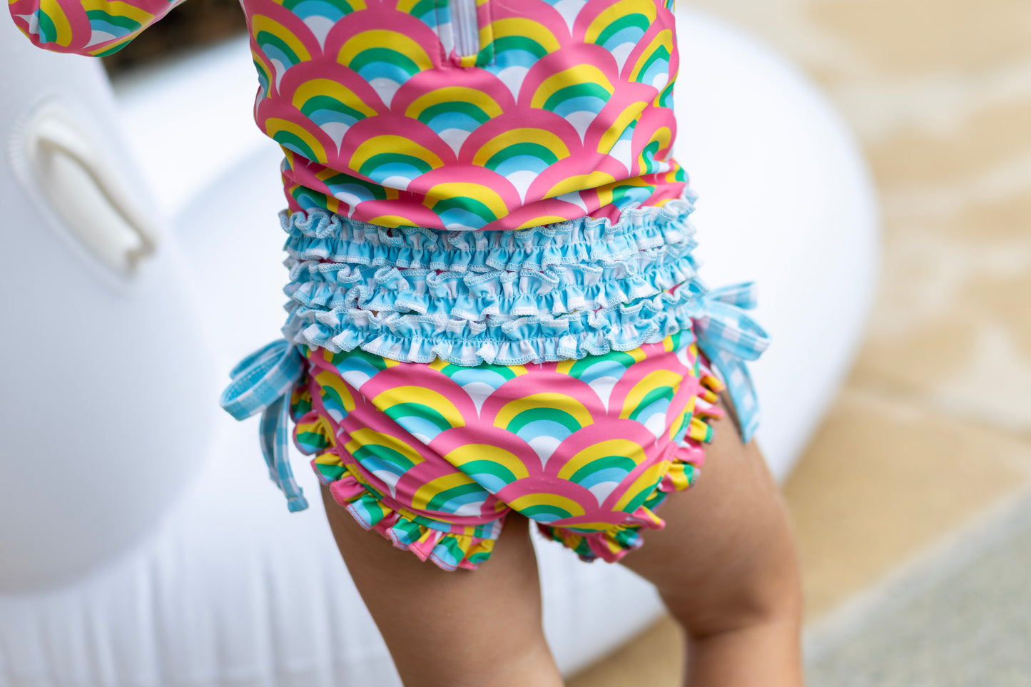 Ruffle Bottom - Retro Rainbow