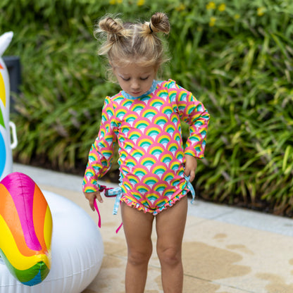 Ruffle Bottom - Retro Rainbow