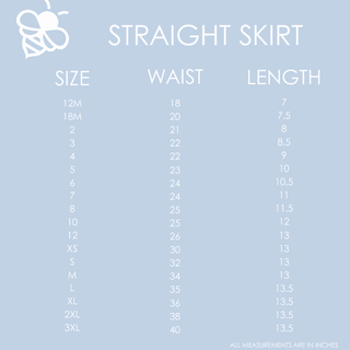 Straight Tennis Skirt - Magenta Ditsy Floral - Sugar Bee Clothing