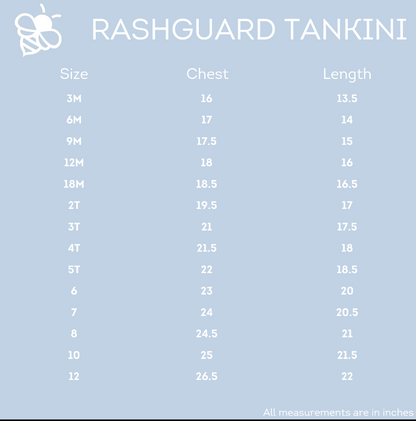 Rashguard Tankini - Sea Turtles