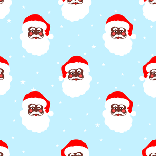 Vintage Black Santa - Pet Bandana Holiday Lounge - Sugar Bee Clothing
