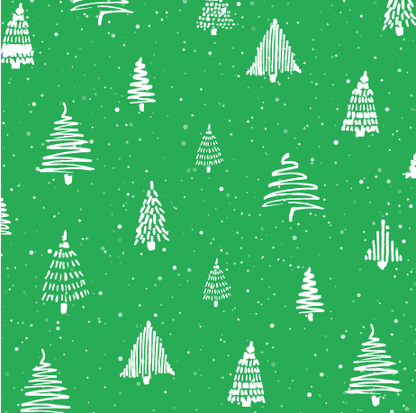 White Trees on Green - Pet Bandana Holiday Lounge