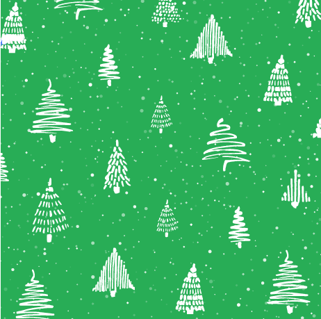 White Trees on Green - Pet Bandana Holiday Lounge