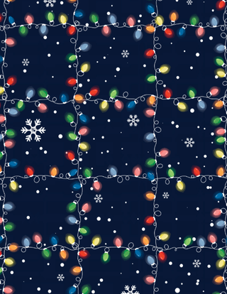 Christmas Lights - Pet Bandana Holiday Lounge - Sugar Bee Clothing