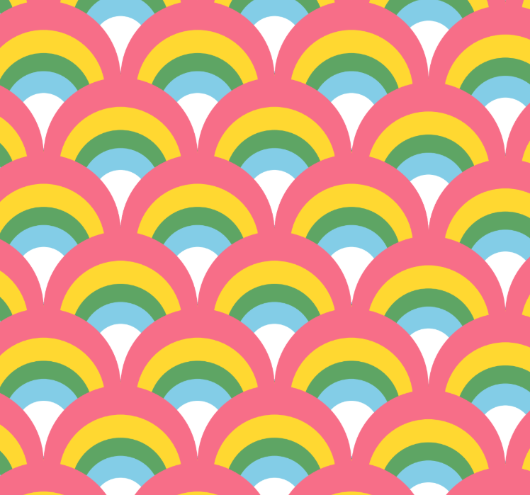 Swim Towel - Retro Rainbow