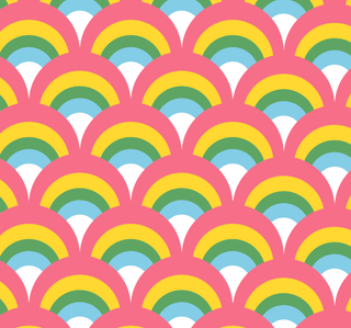 Swim Towel - Retro Rainbow - Sugar Bee Clothing