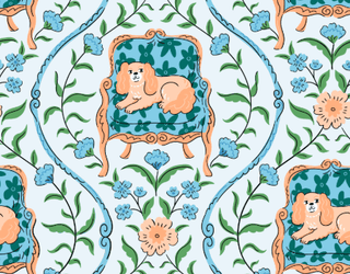 Baby Judith Ruffle Tank Bubble - Heritage Toile Puppies - Sugar Bee Clothing