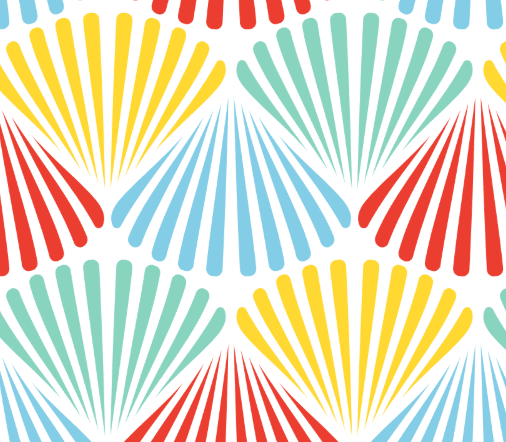 Baby Sylvia Ruffle Criss Cross Bubble - Rainbow Shells - Sugar Bee Clothing