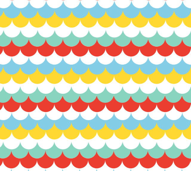 Rebecca Bow Tank - Seaside Scallops - Sugar Bee Clothing