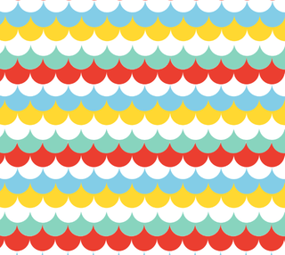 Rebecca Bow Tank - Seaside Scallops - Sugar Bee Clothing