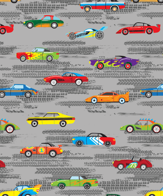 Lunch Bag - Race Cars - Sugar Bee Clothing