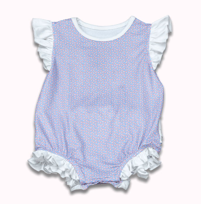 Baby Lucille Ruffle Bottom Bubble - Little League – Sugar Bee Clothing