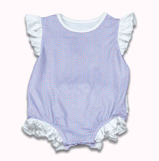 Baby Lucille Ruffle Bottom Bubble - Little League - Sugar Bee Clothing