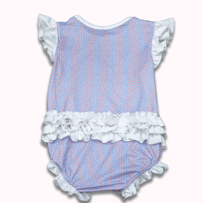Baby Lucille Ruffle Bottom Bubble - Little League – Sugar Bee Clothing