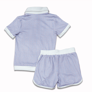 Priscilla Polo Set - Little League - Sugar Bee Clothing