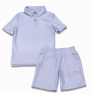 Davis Polo Set - Little League - Sugar Bee Clothing