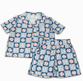 Craig Woven Set - Ballpark - Sugar Bee Clothing