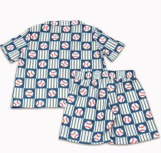 Craig Woven Set - Ballpark - Sugar Bee Clothing