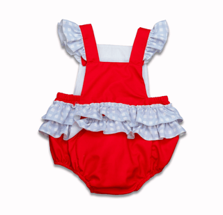 Baby Janet Ruffle Bubble - Home Run Honey - Sugar Bee Clothing