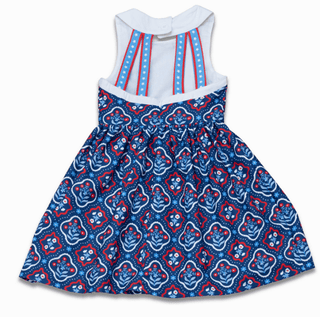 Charlene Strappy Dress - Independence Garden - Sugar Bee Clothing