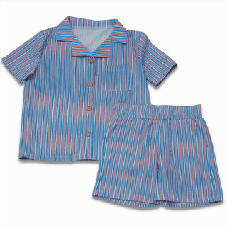 Craig Woven Short Set - USA Stripes - Sugar Bee Clothing