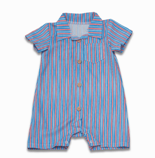 Baby Craig Woven One Piece - USA Stripes - Sugar Bee Clothing