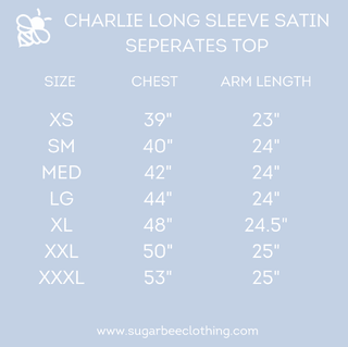 Charlie Satin Separates - Green Long Sleeve Top - Sugar Bee Clothing