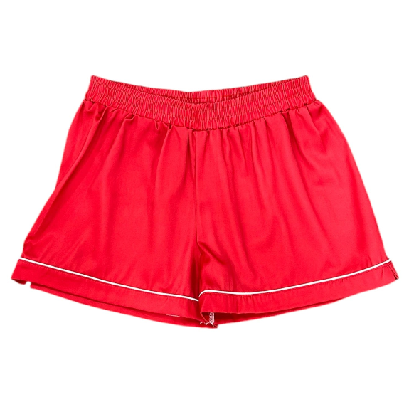 Charlie Satin Separates - Red Shorts