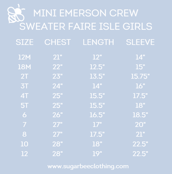 Mini Emerson - White Merry Patch Sweater