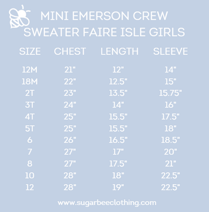 Mini Emerson - White Merry Patch Sweater