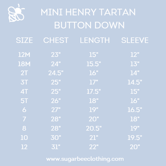 Mini Henry - Tartan Button Down