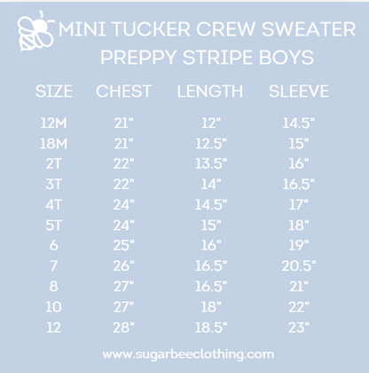 Mini Tucker Crew Sweater - Preppy Stripe