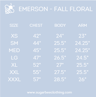 Emerson Crew Sweater - Fall Floral - Sugar Bee Clothing